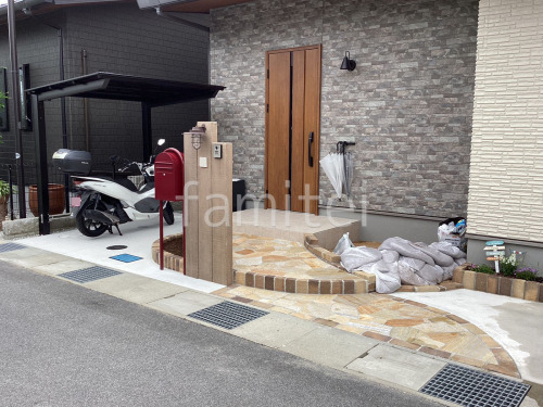 新築ナチュラル オープン外構