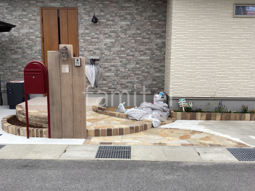 新築ナチュラル オープン外構