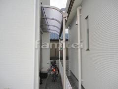 雨除け屋根 レギュラーテラス屋根 1階用 R型アール屋根 折りたたみ物干し