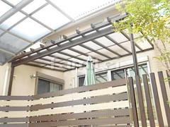 フル木製調テラス屋根 三協ナチュレ1階