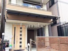 柱なし雨除け屋根 LIXILライザーテラス2階