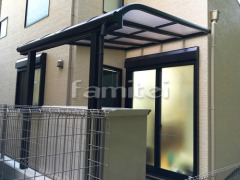 雨除け屋根 YKKAP ヴェクターテラス屋根(ベクター) 1階用 R型アール屋根  物干し