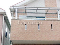 ベランダ屋根 レギュラーテラス2階 柱なし雨除け屋根 YKKヴェクターテラス1階