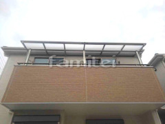 ベランダ屋根 YKKAP ヴェクターテラス屋根(ベクター) 2階用 連棟 F型フラット屋根