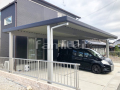 木製調積雪カーポート YKKレオンポートneo 積雪50cm対応 横3台