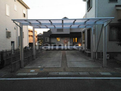 カーポート YKKエフルージュ横2台 雨除け屋根 ソラリア1階 