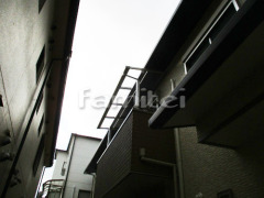 ベランダ屋根 YKKAP ソラリアF 2階用 F型フラット屋根