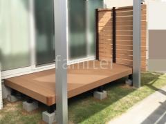 カーポート YKKAP 人工木デッキ 1階テラス屋根 目隠し塀 LIXIL F＆F