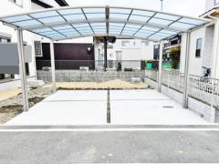 カーポート LIXILネスカR横2台 土間コンクリート