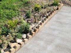 ロックガーデン 割栗石 下草 植栽