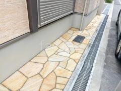 床石貼り 乱形石