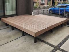 施工例画像：人工木ウッドデッキ LIXIL 樹ら楽ステージ