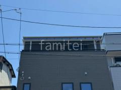 3階ベランダ屋根 YKKAP ソラリアF 積雪50cm対応