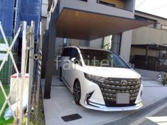 カーポート1台 (単棟) LIXIL 木製調 カーポートSC フラット屋根 吊り下げ屋根