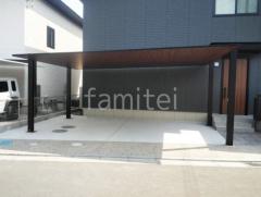 カーポート LIXIL 木製調カーポートSC横2台用