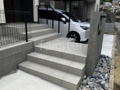 玄関アプローチ階段 新井窯業 アンバサダーII
