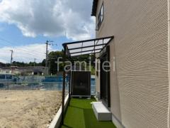 1階テラス屋根 (雨除け) LIXIL スピーネF フラット屋根 スタンダード 壁付