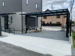 カーポート2台(ワイド) ツイン YKKAP エフルージュ FIRST フラット屋根